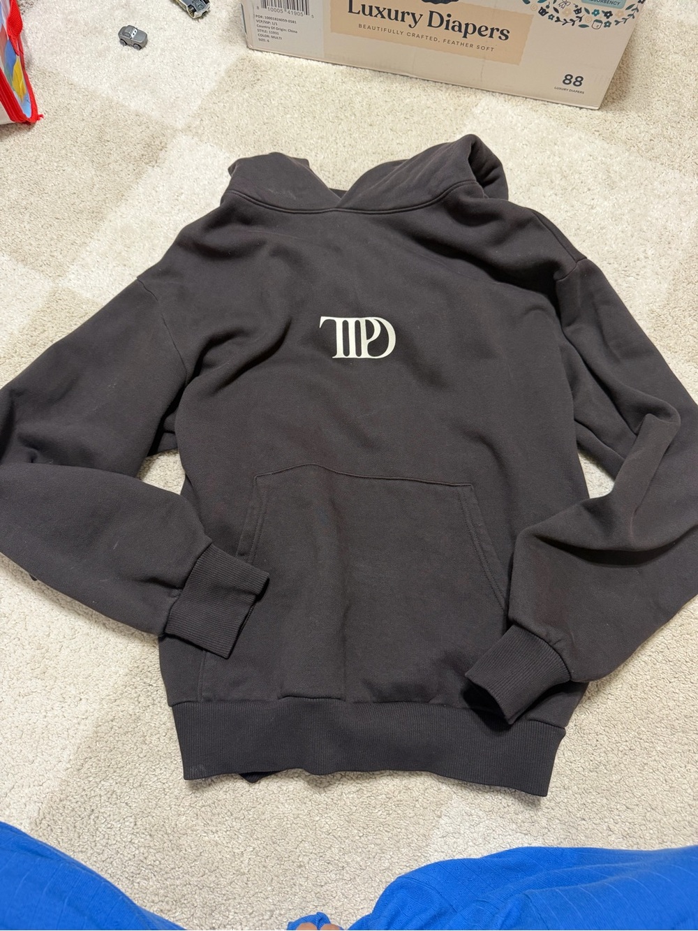 Taylor Swift TTPD Brown Hoodie Merch